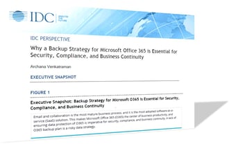 Why a Backup Strategy for Microsoft Office 365 is Essential for Security, Compliance and Business Continuity
